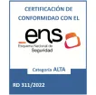 Certificación de Conformidad con el ENS categoría Alta
